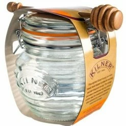 Kilner Clip Top Honigtopf Mit Buchenholz-Löffel -Alfi-Shop 0025 499 2 neu