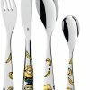 WMF Minions Kinderbesteck Set 4-teilig -Alfi-Shop 217 12 8607 6040 100