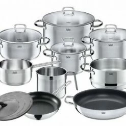 Silit Topfset Toskana Mit Spritzschutz, 10-teilig