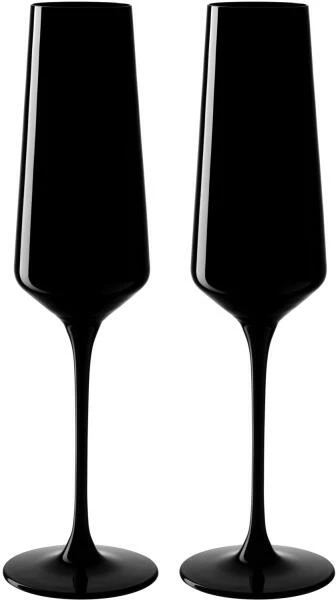 Leonardo Sektglas ETNA 2er-Set 280 Ml Schwarz 3 Leonardo Sektglas ETNA 2er-Set 280 Ml Schwarz