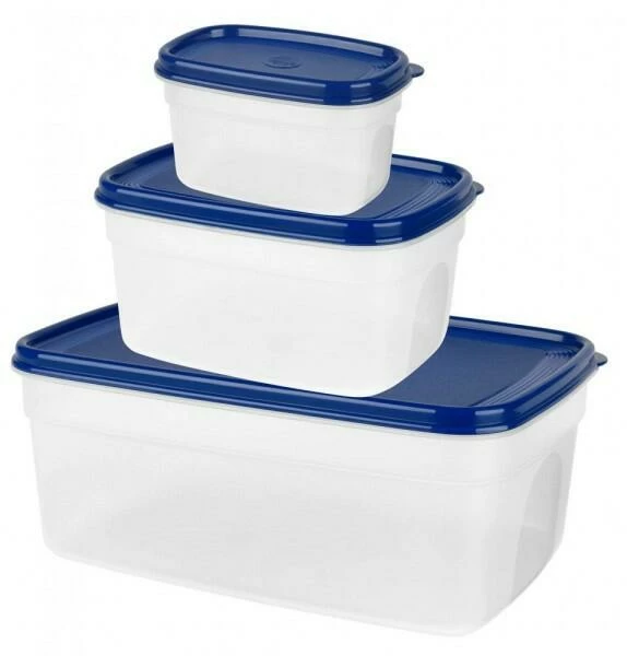 Emsa Frischhaltedosen Set Superline Eckig, 3-teilig 3 Emsa Frischhaltedosen Set Superline Eckig, 3-teilig