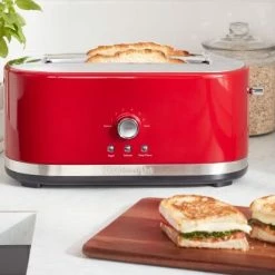 KitchenAid Langschlitztoaster Mit Manueller Bedienung In Empire Rot -Alfi-Shop 5kmt4116EER ambiente