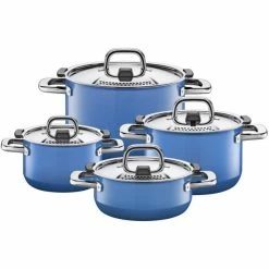 Silit Kochtopf-Set Nature Blue, 4-teilig