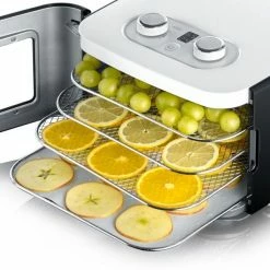 Graef Mini-Dörrautomat DA 2042 -Alfi-Shop Graef DA2042 nach vorne herausnehmbare Edelstahlgitter