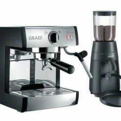 Graef Espressomaschine Pivalla & Kaffeemühle CM 702 Im Set