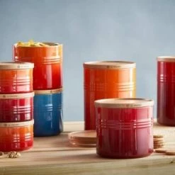 Le Creuset Vorratsdose Klein In Ofenrot -Alfi-Shop LeCreuset 2015 03 20 0296 neu 1 l