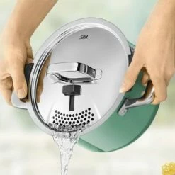 Silit Kochtopf-Set Nature Black, 4-teilig -Alfi-Shop Silit 04 Silit Ocean Green Ausgiessen l