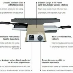 Spring Raclette2+ Basismodul In Sand -Alfi-Shop Spring Raclette 2 Basis Features Kopie