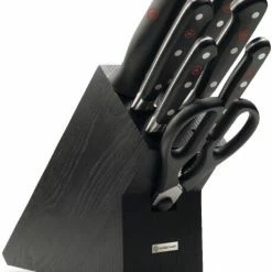 Wüsthof Classic Messerblock Aus Esche Schwarz Mit 7 Teilen