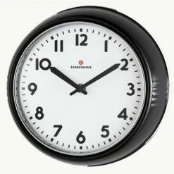 Zassenhaus Wanduhr Retro In Schwarz